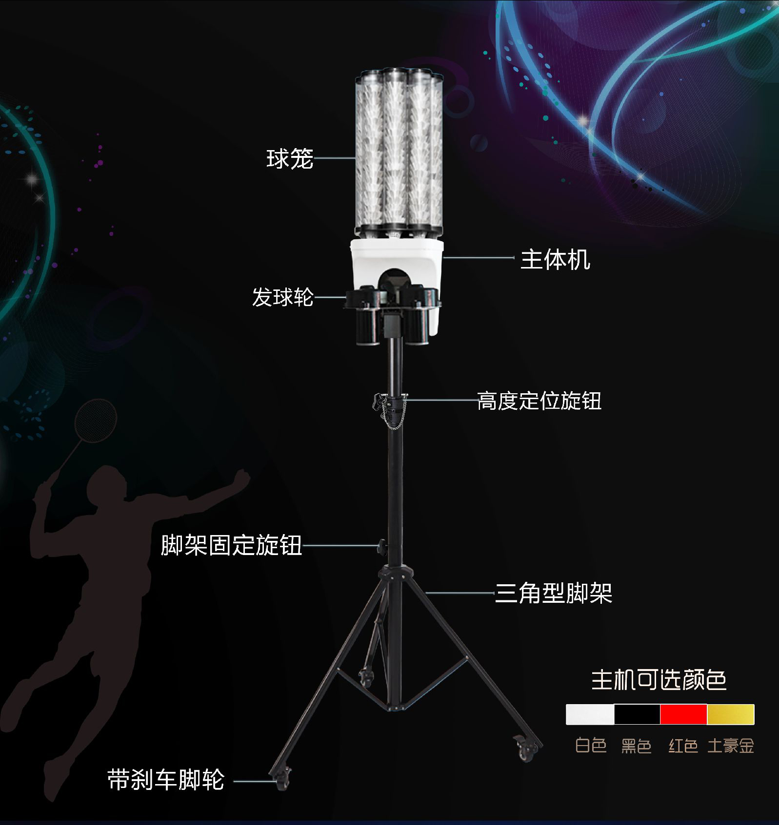 gls-16301 羽毛球发球机